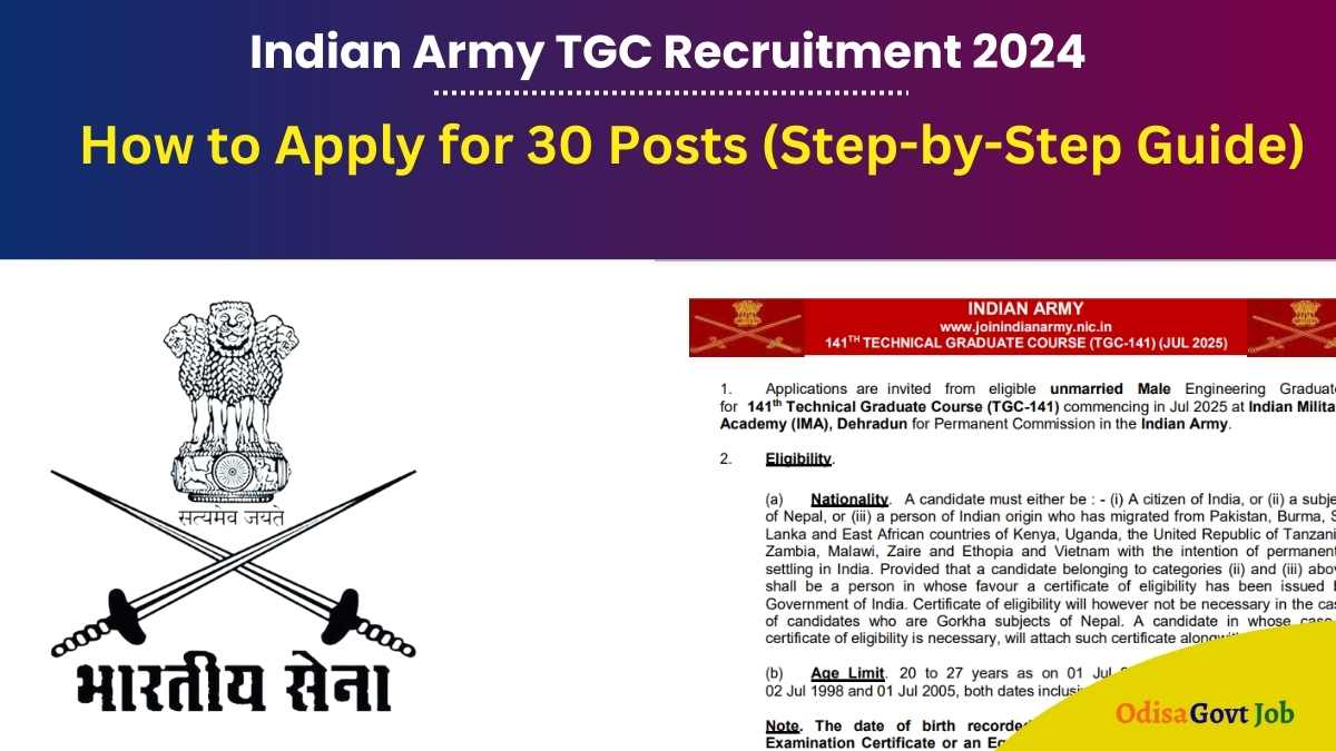 Indian Army TGC Recruitment 2024