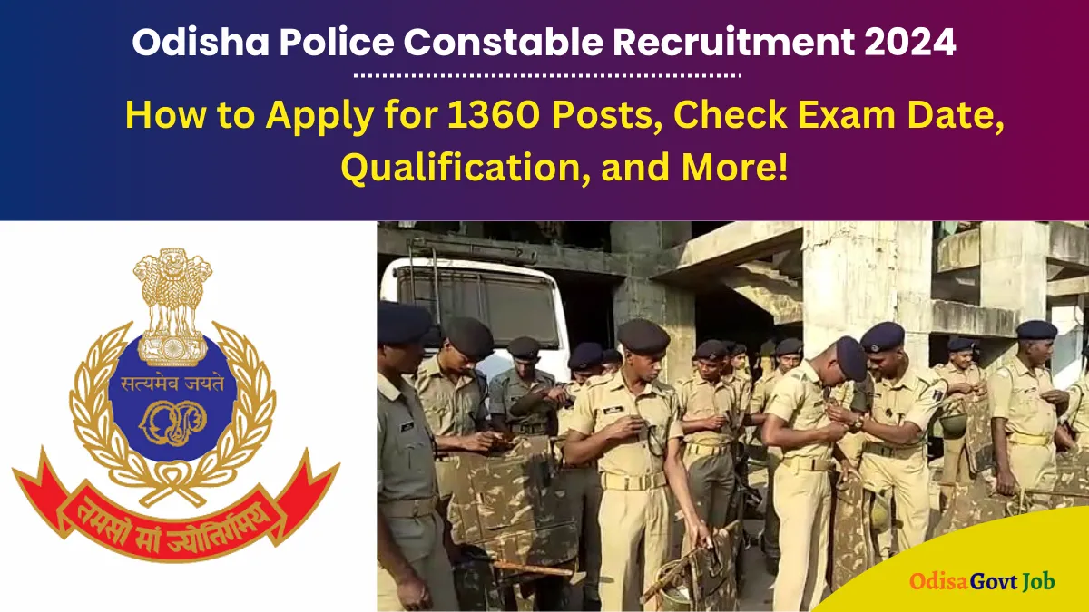 Odisha Police Constable Recruitment 2024