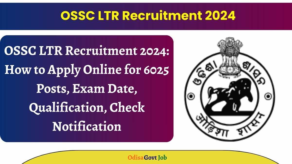 OSSC LTR Recruitment 2024